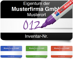 Inventuretiketten zur Beschriftung per Hand Inventuretiketten zur Beschriftung per Hand